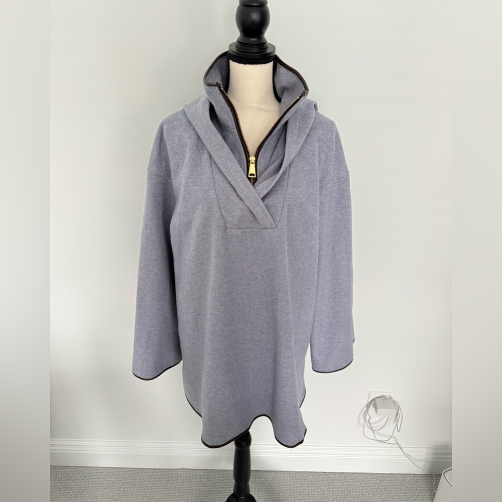 Tuckernuck Powell Anorak pullover with leather piping